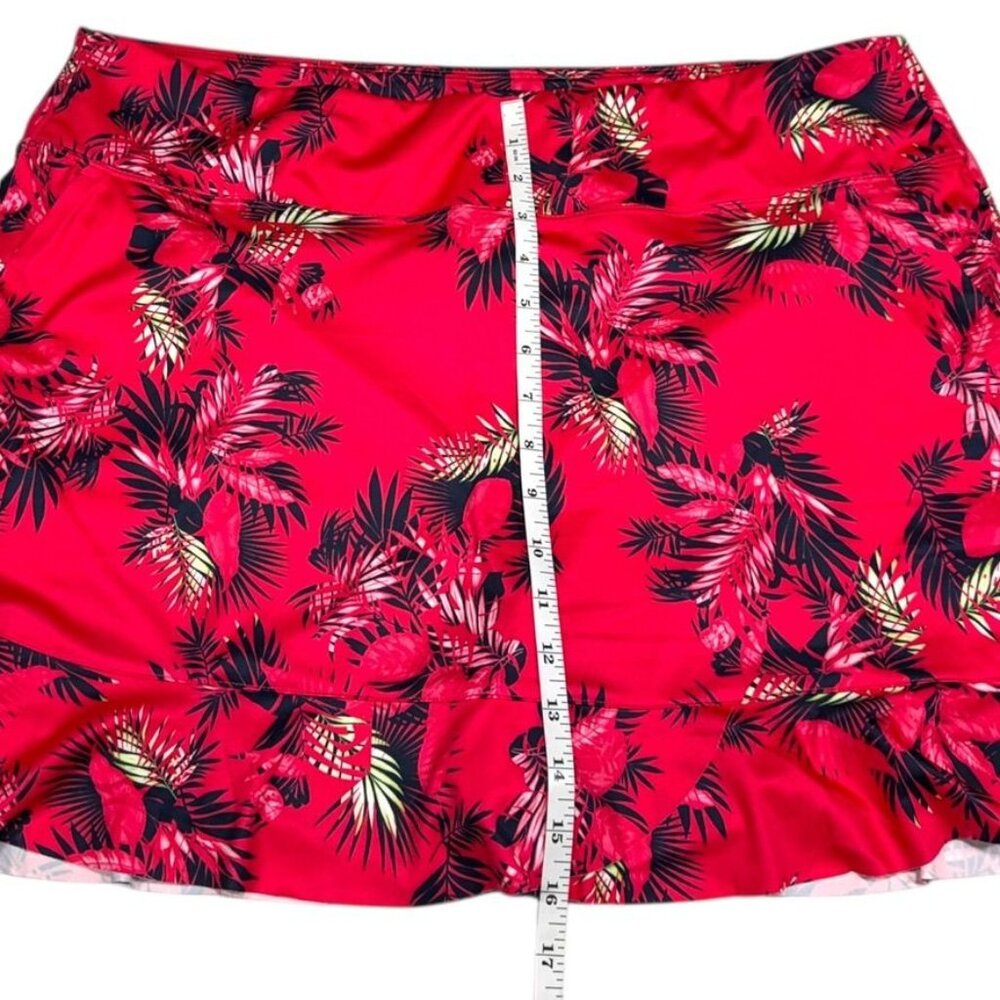 Greg Norman Tropical Print Skort Pink Size XL - Picture 3 of 7